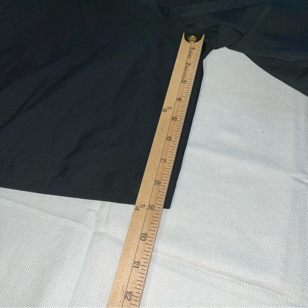 Adidas Black Flat Front Shorts Size 34‎